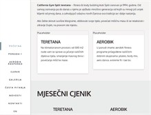 Tablet Screenshot of california-gym.hr